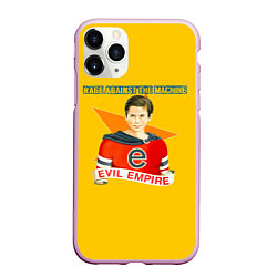 Чехол iPhone 11 Pro матовый Evil Empire - Rage Against the Machine, цвет: 3D-розовый