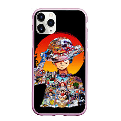 Чехол iPhone 11 Pro матовый ВАН ПИС АРКИ В ЛУФФИ ONE PIECE