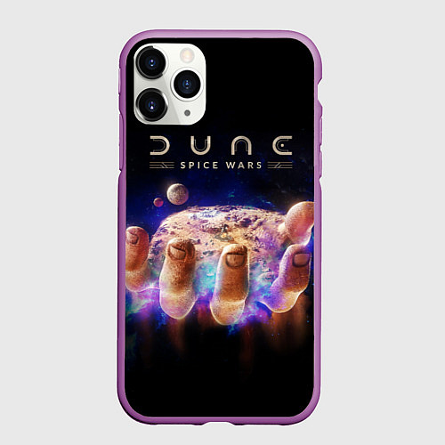 Чехол iPhone 11 Pro матовый Dune spice wars / 3D-Фиолетовый – фото 1