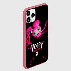Чехол iPhone 11 Pro матовый Паппи Плейтайм 2 Мама Длинные Ноги, цвет: 3D-малиновый — фото 2