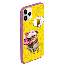 Чехол iPhone 11 Pro матовый BeerBull, цвет: 3D-фиолетовый — фото 2