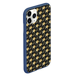 Чехол iPhone 11 Pro матовый Classic pattern, цвет: 3D-тёмно-синий — фото 2