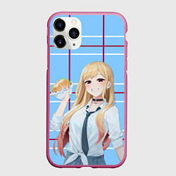 Чехол iPhone 11 Pro матовый МАРИН КИТАГАВА ШКОЛЬНАЯ ФОРМА