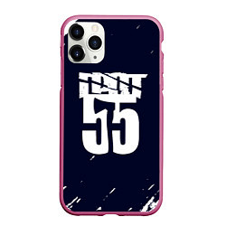 Чехол iPhone 11 Pro матовый ГРОТ 55, цвет: 3D-малиновый