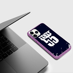 Чехол iPhone 11 Pro матовый ГРОТ 55, цвет: 3D-фиолетовый — фото 2