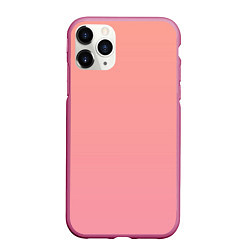 Чехол iPhone 11 Pro матовый Gradient Roseanna Orange to pink, цвет: 3D-малиновый