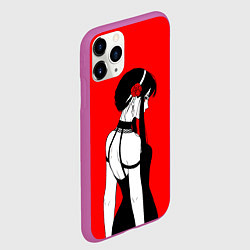 Чехол iPhone 11 Pro матовый Spy x Family Йор Форджер, цвет: 3D-фиолетовый — фото 2