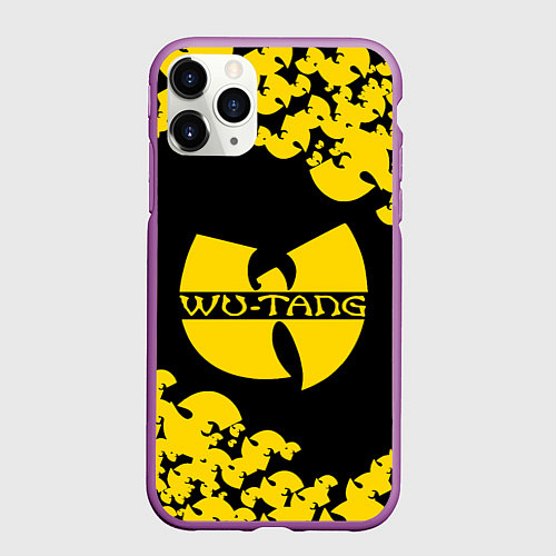 Чехол iPhone 11 Pro матовый Wu bats / 3D-Фиолетовый – фото 1