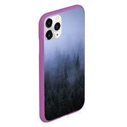 Чехол iPhone 11 Pro матовый Лес в ночи, цвет: 3D-фиолетовый — фото 2