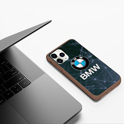 Чехол iPhone 11 Pro матовый БМВ - BMW Абстракция, цвет: 3D-коричневый — фото 2