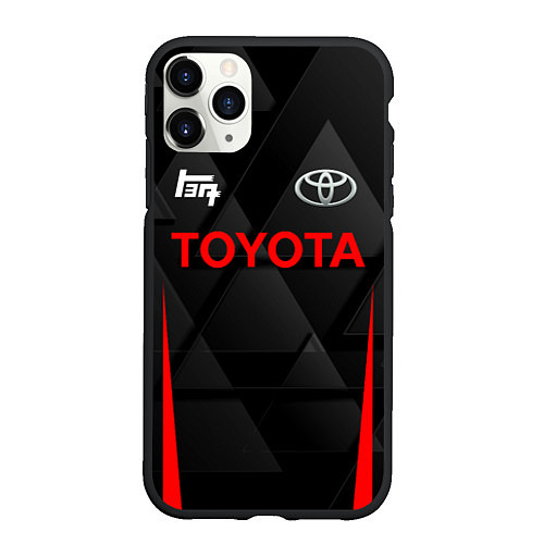 Чехол iPhone 11 Pro матовый TAYOTA SPORT ТАЙОТА / 3D-Черный – фото 1