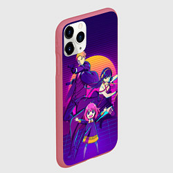 Чехол iPhone 11 Pro матовый СЕМЬЯ ШПИОНА SPY X FAMILY ЛОЙД, АНЯ, ЙОР, цвет: 3D-малиновый — фото 2