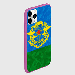 Чехол iPhone 11 Pro матовый НИКТО КРОМЕ НАС ВДВ, цвет: 3D-фиолетовый — фото 2
