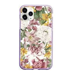 Чехол iPhone 11 Pro матовый Цветы Летний Свадебный Букет
