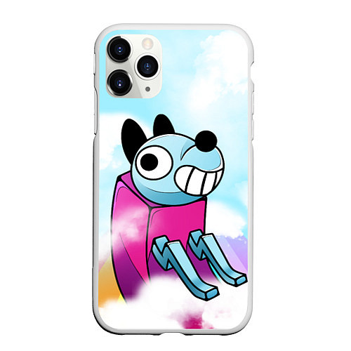 Чехол iPhone 11 Pro матовый Mutating dog / 3D-Белый – фото 1