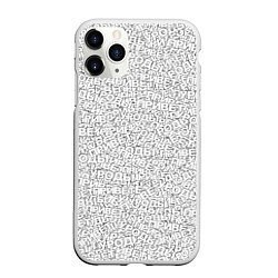 Чехол iPhone 11 Pro матовый Привет уроды white, цвет: 3D-белый