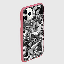 Чехол iPhone 11 Pro матовый Assasins creed comix, цвет: 3D-малиновый — фото 2