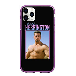 Чехол iPhone 11 Pro матовый Billy Herrington Photo, цвет: 3D-фиолетовый