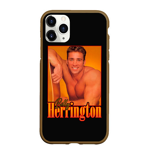 Чехол iPhone 11 Pro матовый Billy Herrington Aniki Билли / 3D-Коричневый – фото 1