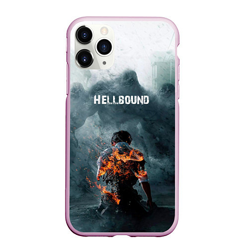 Чехол iPhone 11 Pro матовый Зов ада - hellbound / 3D-Розовый – фото 1