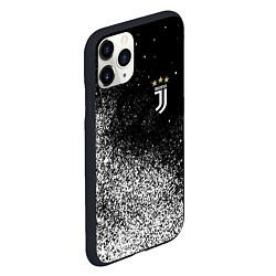 Чехол iPhone 11 Pro матовый Ювентус juventus Белые брызги, цвет: 3D-черный — фото 2