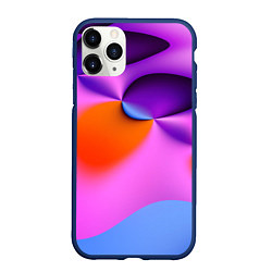 Чехол iPhone 11 Pro матовый Абстрактная красочная композиция Лето Abstract col