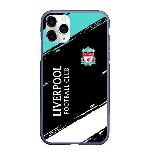 Чехол iPhone 11 Pro матовый Liverpool footba lclub / 3D-Серый – фото 1