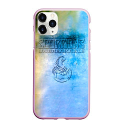 Чехол iPhone 11 Pro матовый Unbreakable - Scorpions, цвет: 3D-розовый