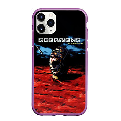 Чехол iPhone 11 Pro матовый Acoustica - Scorpions, цвет: 3D-фиолетовый