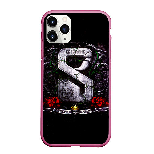 Чехол iPhone 11 Pro матовый Sting in the Tail - Scorpions / 3D-Малиновый – фото 1