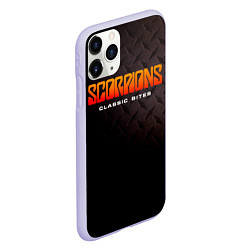 Чехол iPhone 11 Pro матовый Classic Bites - Scorpions, цвет: 3D-светло-сиреневый — фото 2