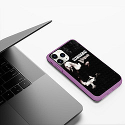 Чехол iPhone 11 Pro матовый In Trance - Scorpions, цвет: 3D-фиолетовый — фото 2