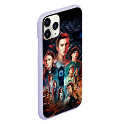 Чехол iPhone 11 Pro матовый ОЧЕНЬ СТРАННЫЕ ДЕЛА 4 STRANGER THINGS 4, цвет: 3D-светло-сиреневый — фото 2