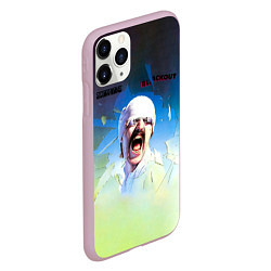 Чехол iPhone 11 Pro матовый Blackout - Scorpions, цвет: 3D-розовый — фото 2