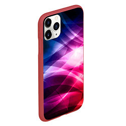 Чехол iPhone 11 Pro матовый Красочная абстрактная композиция Colorful abstract, цвет: 3D-красный — фото 2