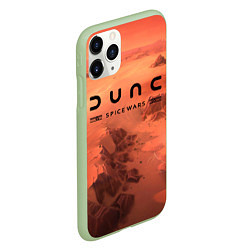 Чехол iPhone 11 Pro матовый Dune: Spice Wars, logo, цвет: 3D-салатовый — фото 2