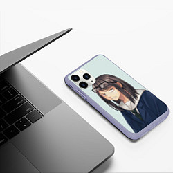 Чехол iPhone 11 Pro матовый Sweet Sayaka Руки прочь от кинокружка, цвет: 3D-светло-сиреневый — фото 2