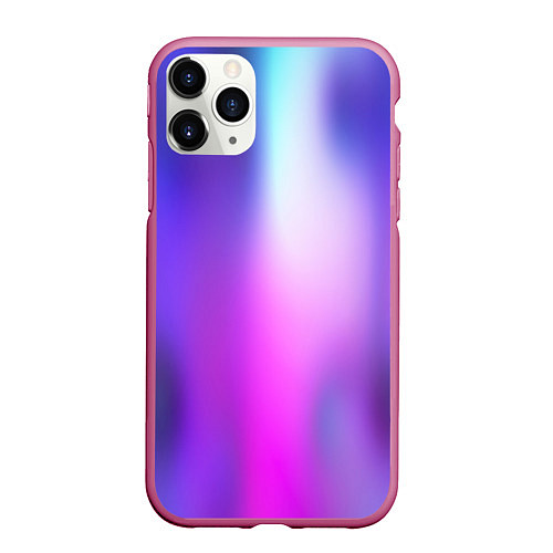 Чехол iPhone 11 Pro матовый Blur Абстрактный размытый фон с градиентом / 3D-Малиновый – фото 1