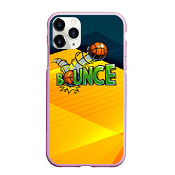 Чехол iPhone 11 Pro матовый Удар мяча, цвет: 3D-розовый