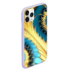 Чехол iPhone 11 Pro матовый Двойная авангардная спираль Double avant-garde spi, цвет: 3D-светло-сиреневый — фото 2