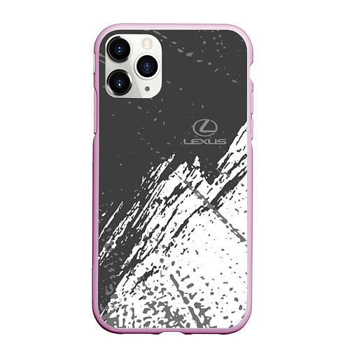 Чехол iPhone 11 Pro матовый Lexus - sport / 3D-Розовый – фото 1