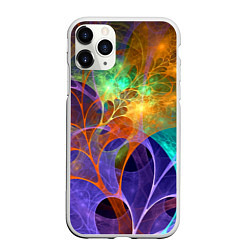 Чехол iPhone 11 Pro матовый Растительный абстрактный паттерн Лето Floral Abstr, цвет: 3D-белый