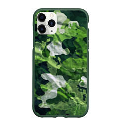 Чехол iPhone 11 Pro матовый Camouflage Pattern Камуфляж Паттерн