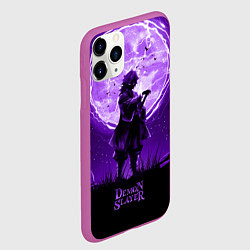 Чехол iPhone 11 Pro матовый КЛИНОК, РАССЕКАЮЩИЙ ДЕМОНОВ ГИЮ ТОМИОКА, цвет: 3D-фиолетовый — фото 2