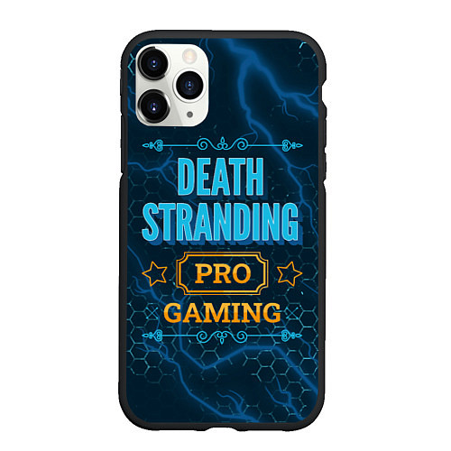 Чехол iPhone 11 Pro матовый Игра Death Stranding: PRO Gaming / 3D-Черный – фото 1