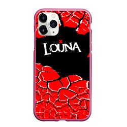 Чехол iPhone 11 Pro матовый Louna band ТРЕЩИНЫ