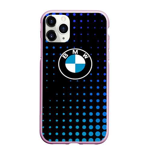 Чехол iPhone 11 Pro матовый Bmw : Абстракция Кружки / 3D-Розовый – фото 1