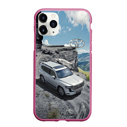 Чехол iPhone 11 Pro матовый Toyota Land Cruiser 300 Горная дорога