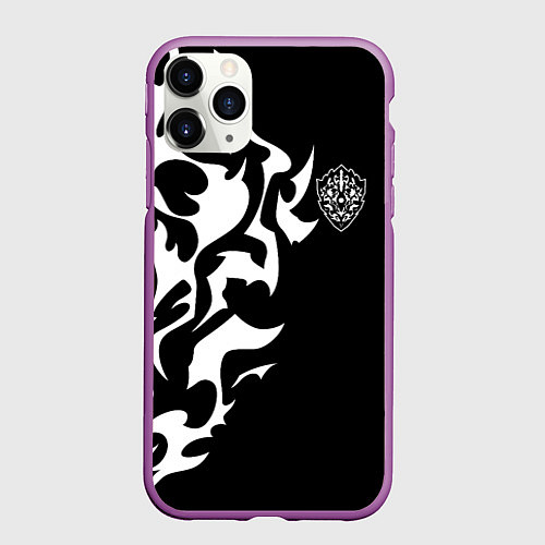 Чехол iPhone 11 Pro матовый ПРОКЛЯТЫЙ ЩИТ ВОСХОЖДЕНИЕ ГЕРОЯ / 3D-Фиолетовый – фото 1