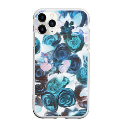 Чехол iPhone 11 Pro матовый Rose X-Ray, цвет: 3D-белый